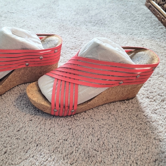 Lucky Brand Coral cork high heel shoes size 10 - Picture 11 of 13
